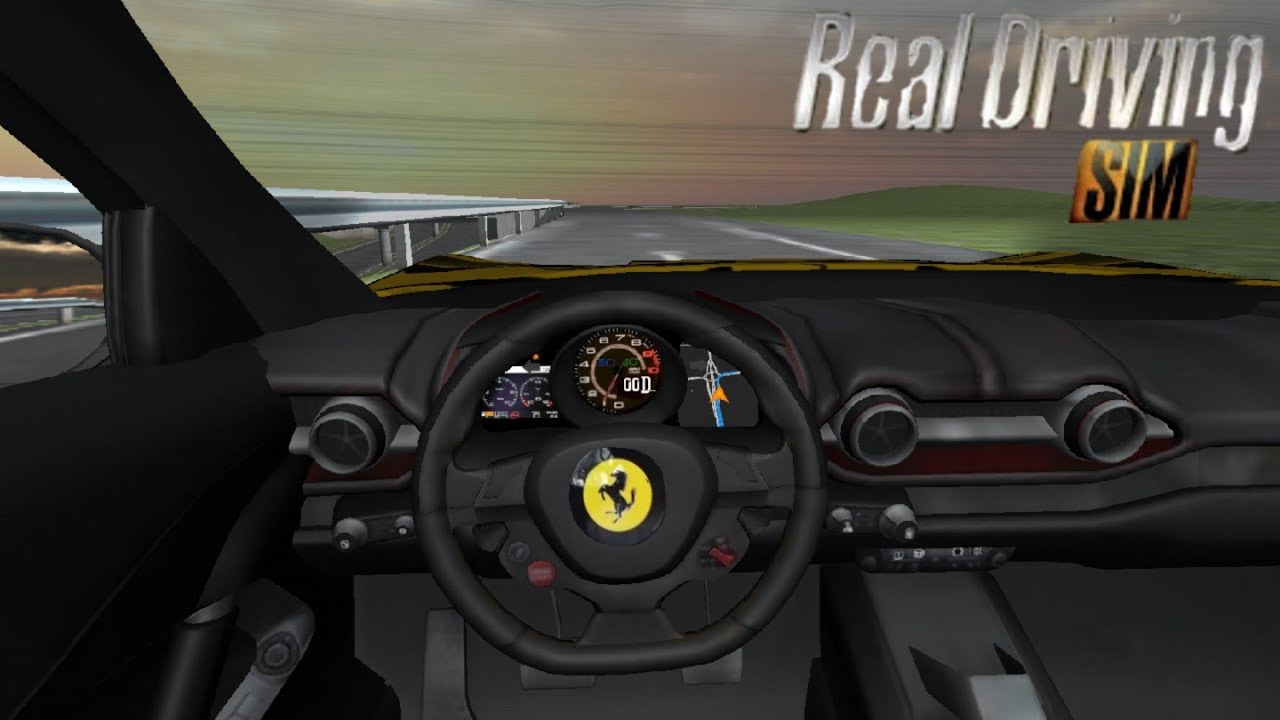 Real Driving Sim:Ferrari Laferrari 342km/h+ on autobahn(Android/IOS)Gameplay #10