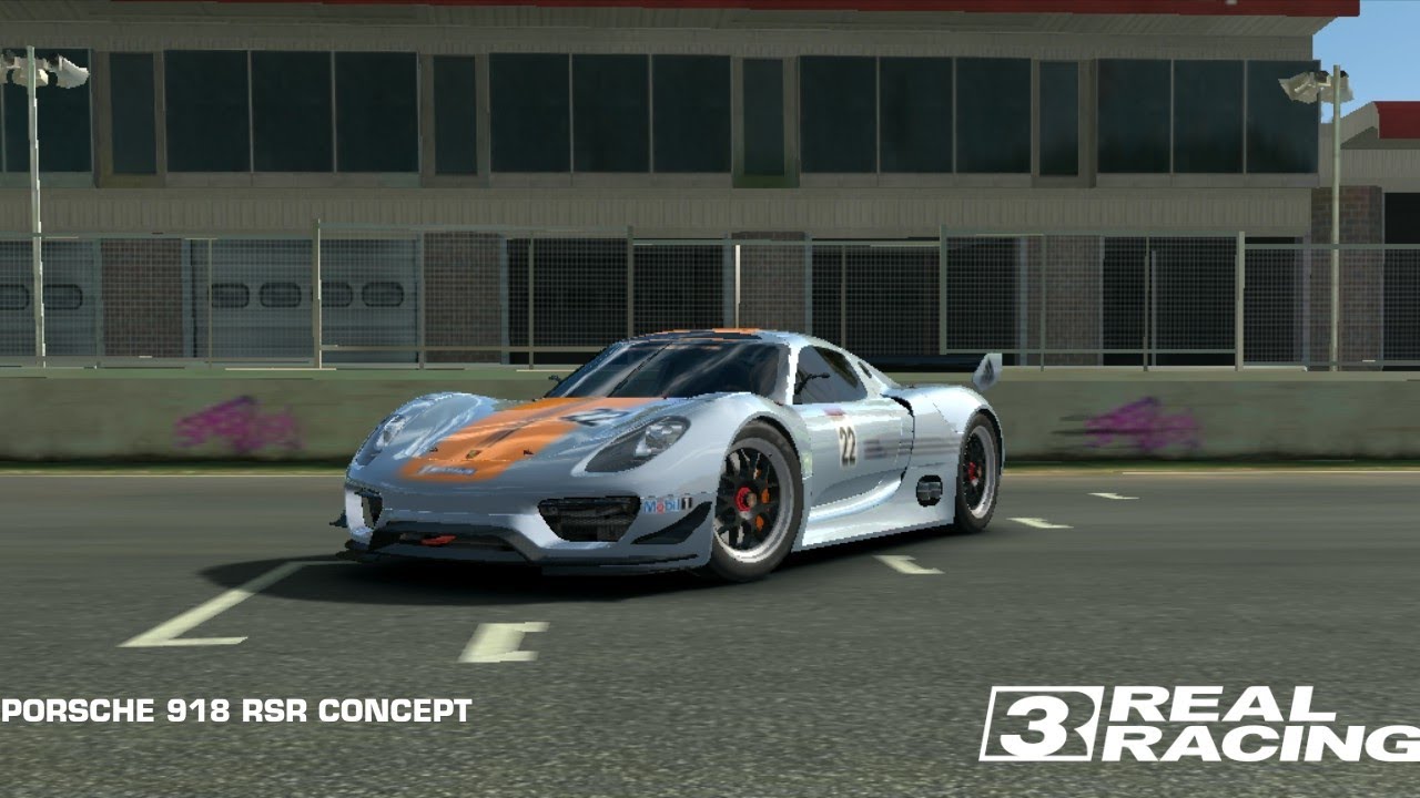 Real Racing 3 Porsche 918 RSR consept