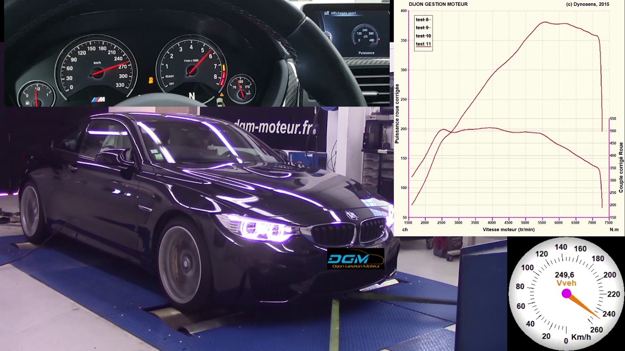 Reprogrammation DGM BMW M4 3.0L Bi Turbo 431ch 2014 – EVO2