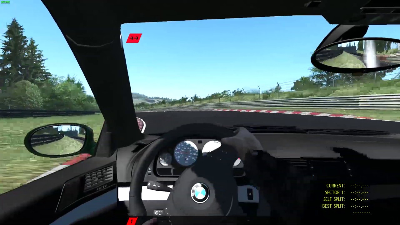 Rfactor2– fun lap on Nordschleife by a BMW M5 E39 after rain! ABS/ASR OFF