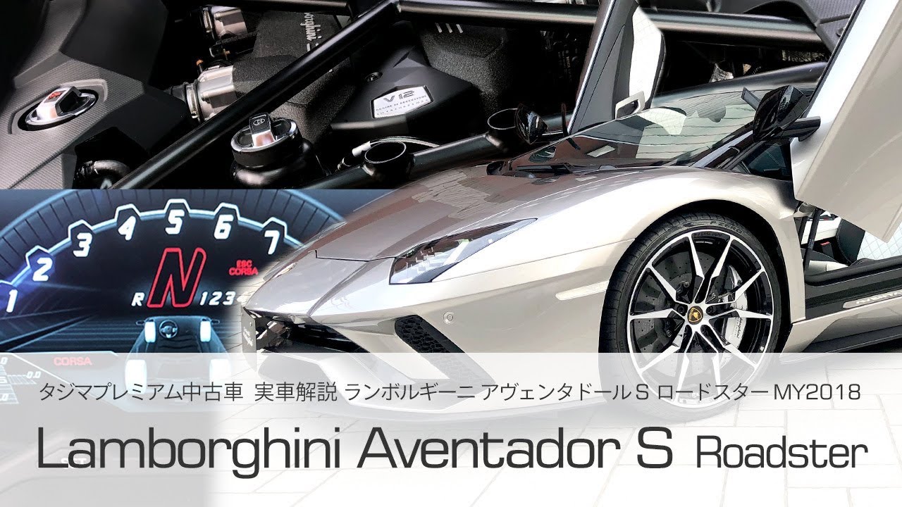 ランボルギーニ アヴェンタドール S ロードスター GRIGIO ANTARES  MY2018 タジマプレミアム 中古車  ＃スーパーカー