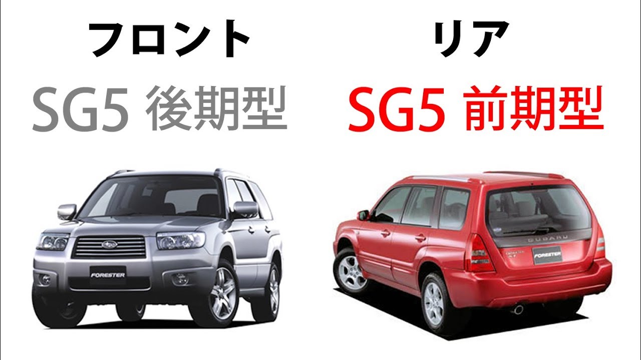 スバル 二代目フォレスター ②SG5前期型＆後期型ハイブリットカスタム