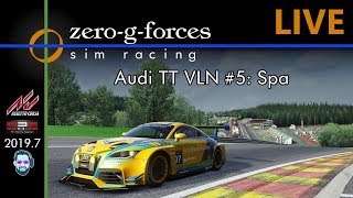 SRS Season 2019.7: Audi TT VLN #5 at Spa-Francorchamps