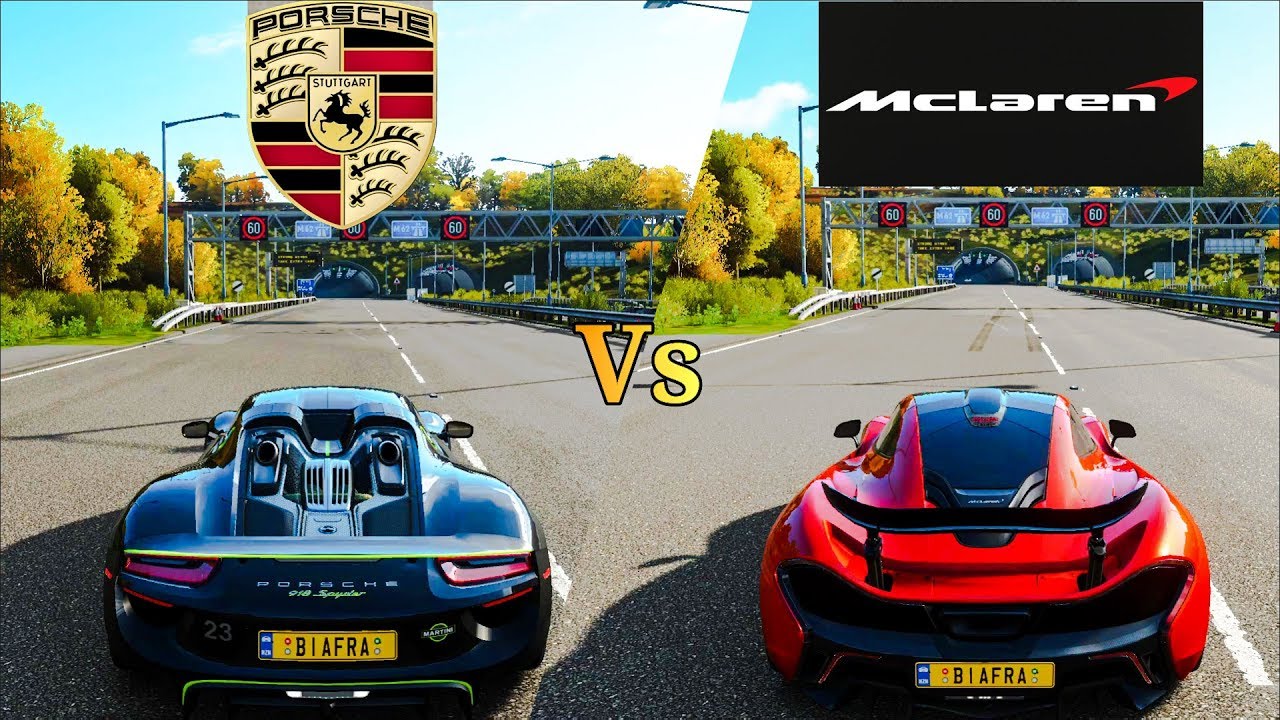 Speed Challenge: Porsche 918 Spyder Vs Mclaren P1 | Forza Horizon 4