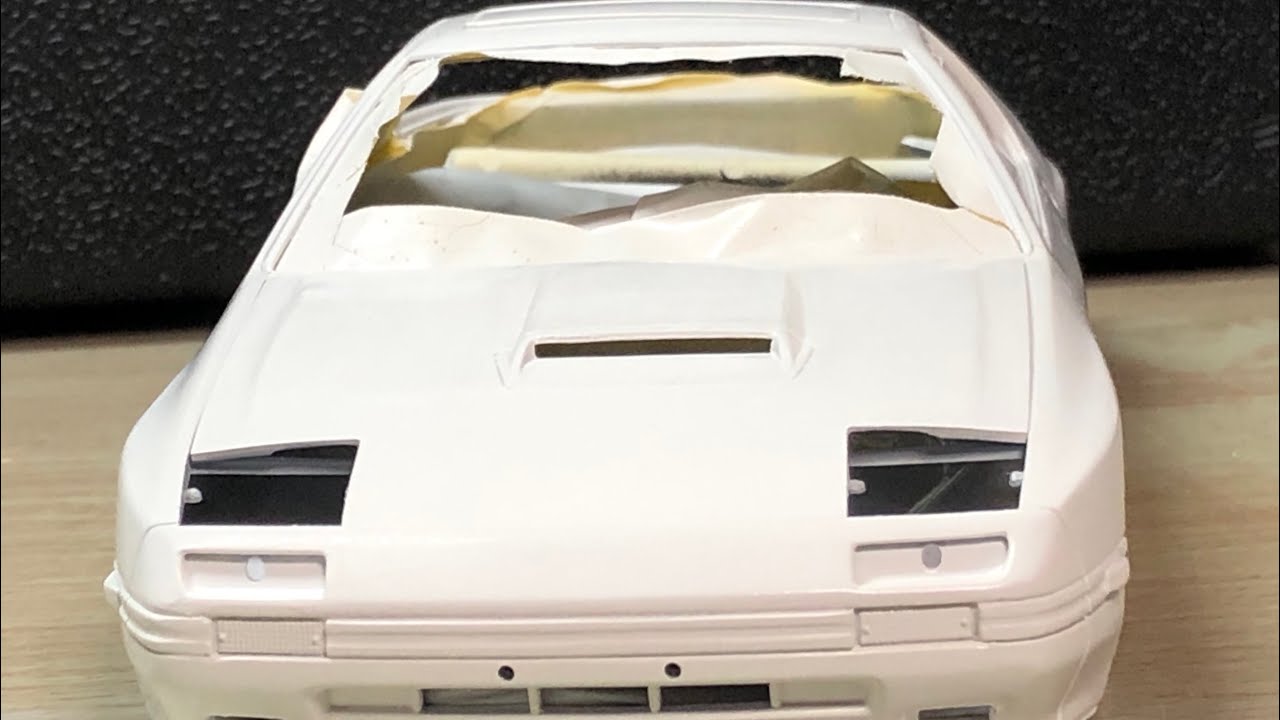 サフェーサーをなめらかに  ～TAMIYA 1/24 MAZDA RX-'7｜そうだ！プラモつくろっと！