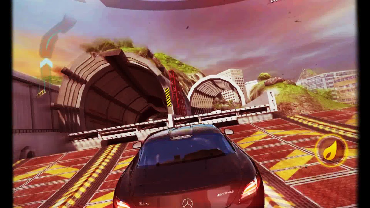 Играю в asphalt 8 на взлет на Mercedes Benz AMG SLS