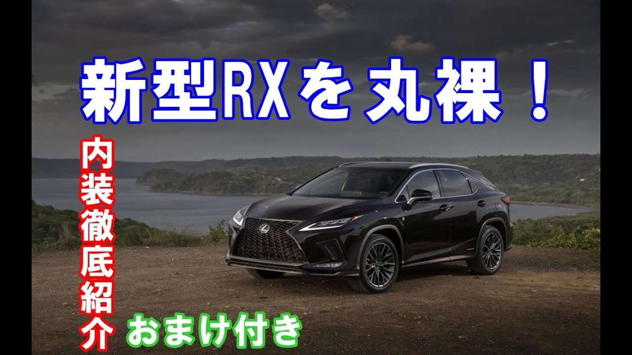 レクサス新型rxマイナーチェンジしたrx450hとrx300のハイブリッドとガソリン車の内装動画！