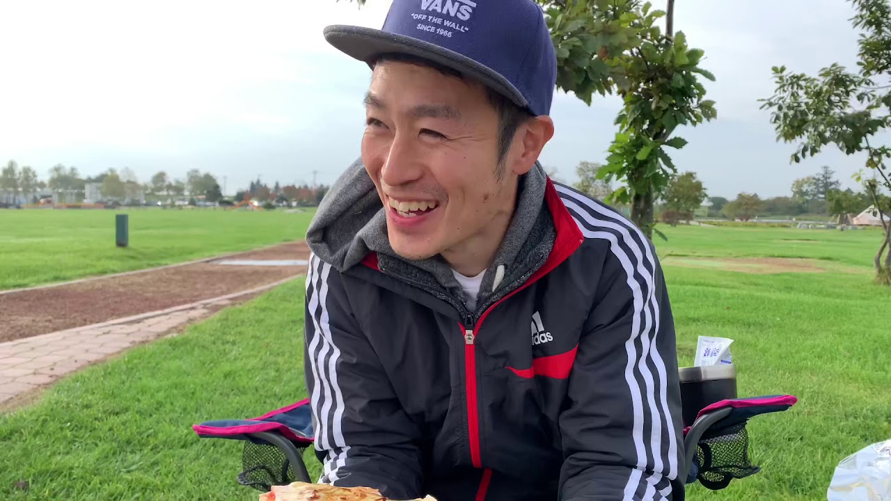 道の駅新篠津で、温泉入って車中泊してたくさん食べてお腹壊して自転車乗ったりした動画【はっしー編集】