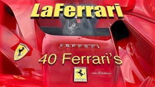 2 LaFerrari and 40 Ferrari's through time