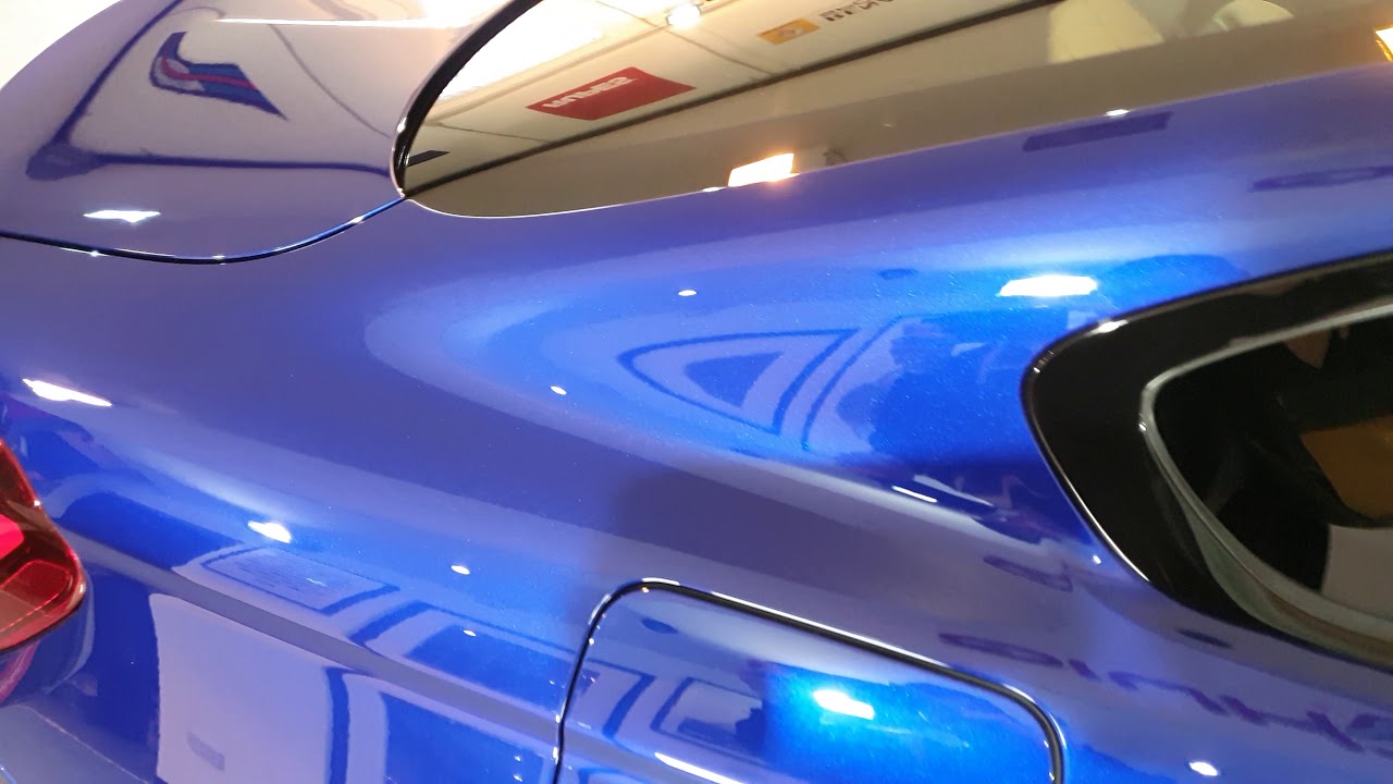 2019 BMW M4 Competition in San Marino Blue – Gtechniq Crystal Serum Ultra Black Detail