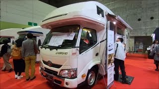 【大阪ｷｬﾝﾋﾟﾝｸﾞｶｰｼｮｰ 2019】トヨタ カムロード（CAMROAD）ジル 520（ZiL 520）キャブコンバージョンの紹介（FRP一体成型ボディ）