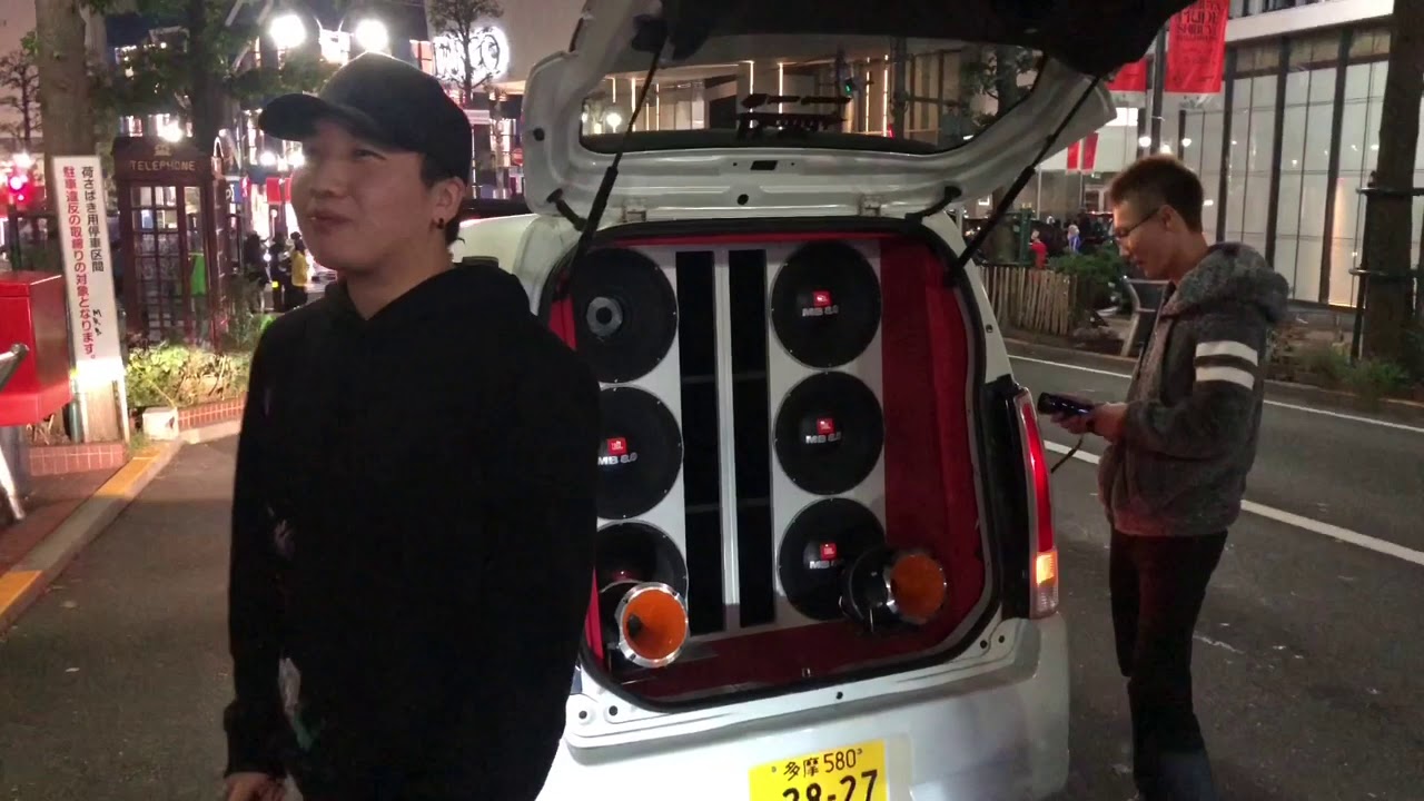 2019/10/31渋谷ハロウィン 外向き内向きオーディオ カスタムカー