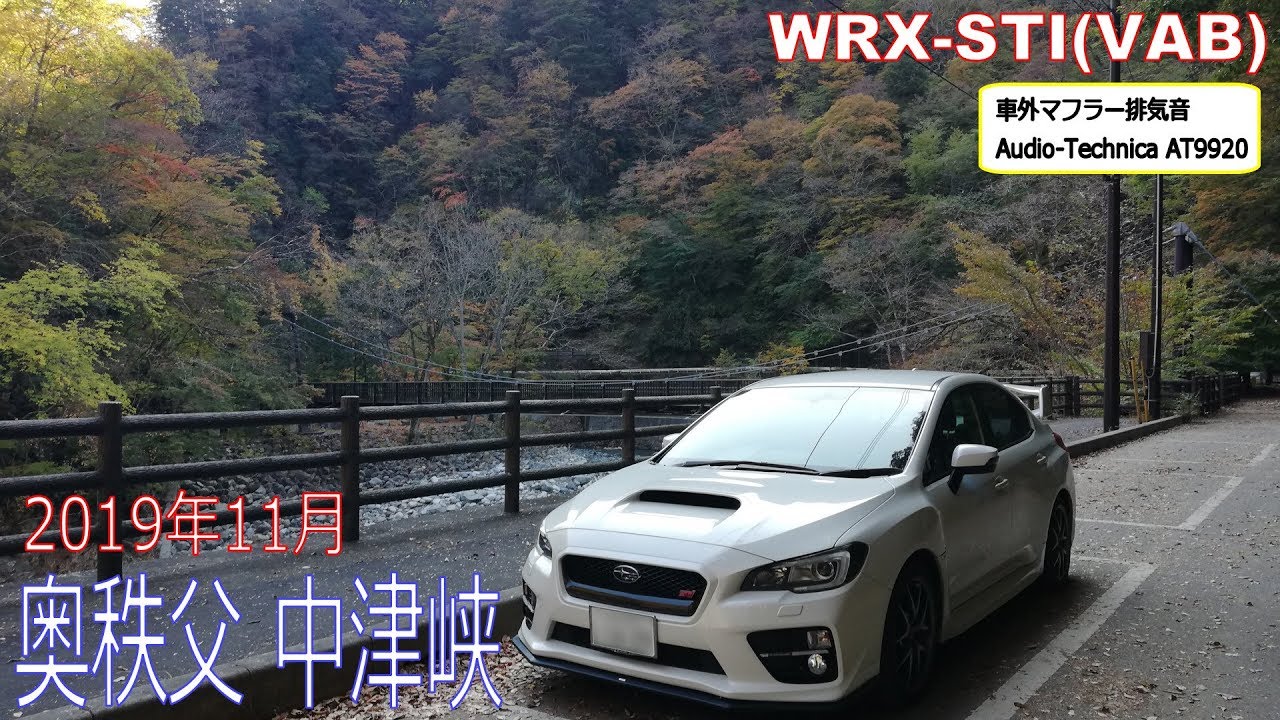 2019年　奥秩父　県道210号線　中津峡の紅葉　WRX STI