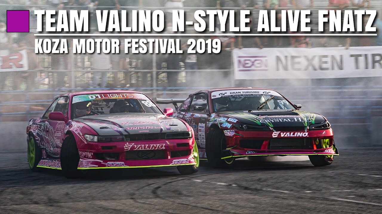 中村直樹＆高木美紀【コザモーターフェスティバル 2019】TEAM VALINO N-STYLE ALIVE FNATZ ドリフト シルビア 沖縄