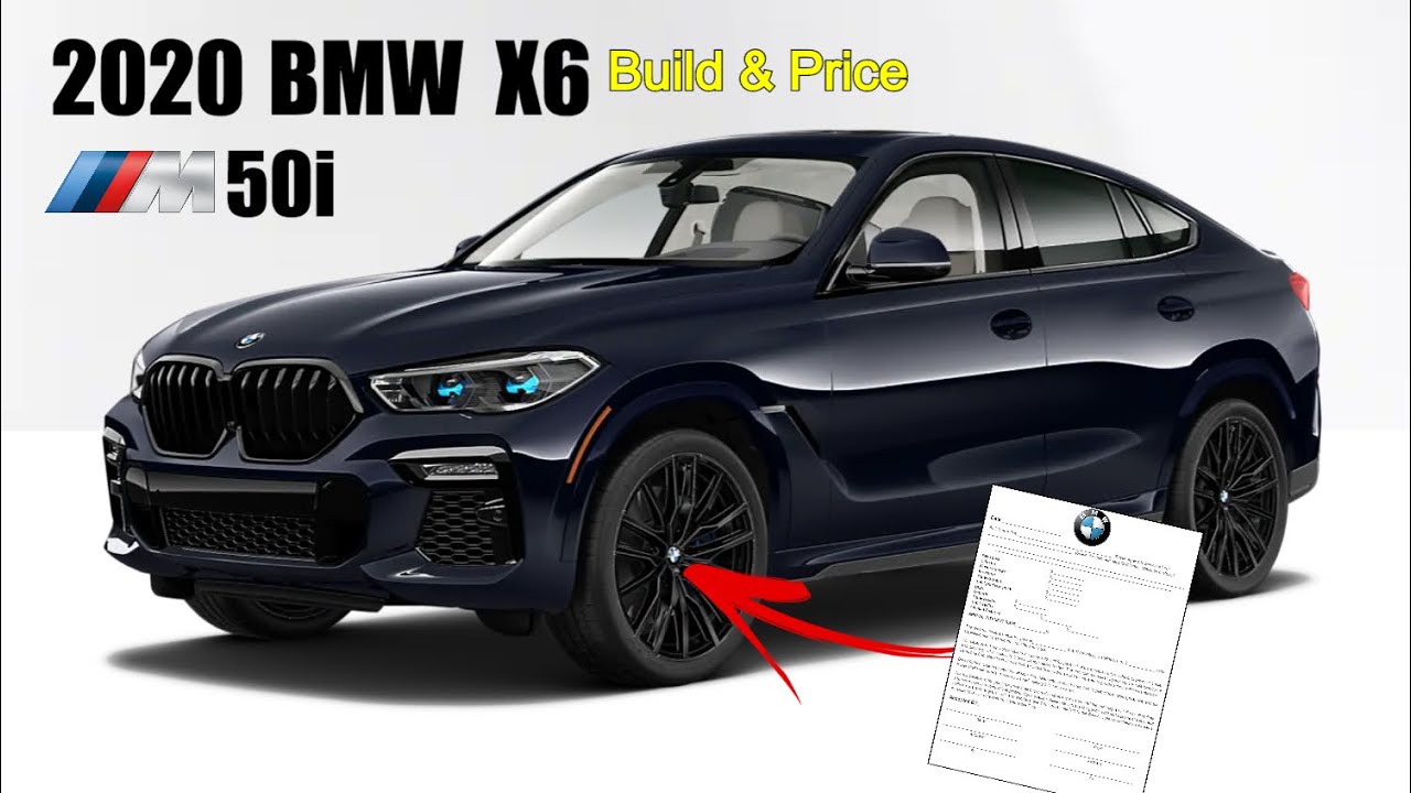 2020 BMW X6 M50i xDrive Carbon Black Metallic | Options & Pricing