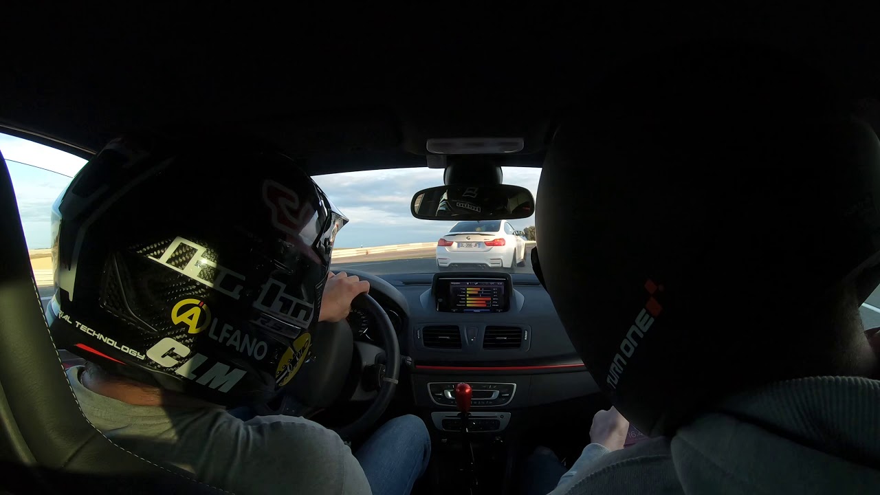 3 tours en Megane 3 Rs stage 2 VS Bmw M4 circuit de Lédenon 10/11/19 journée RS Team