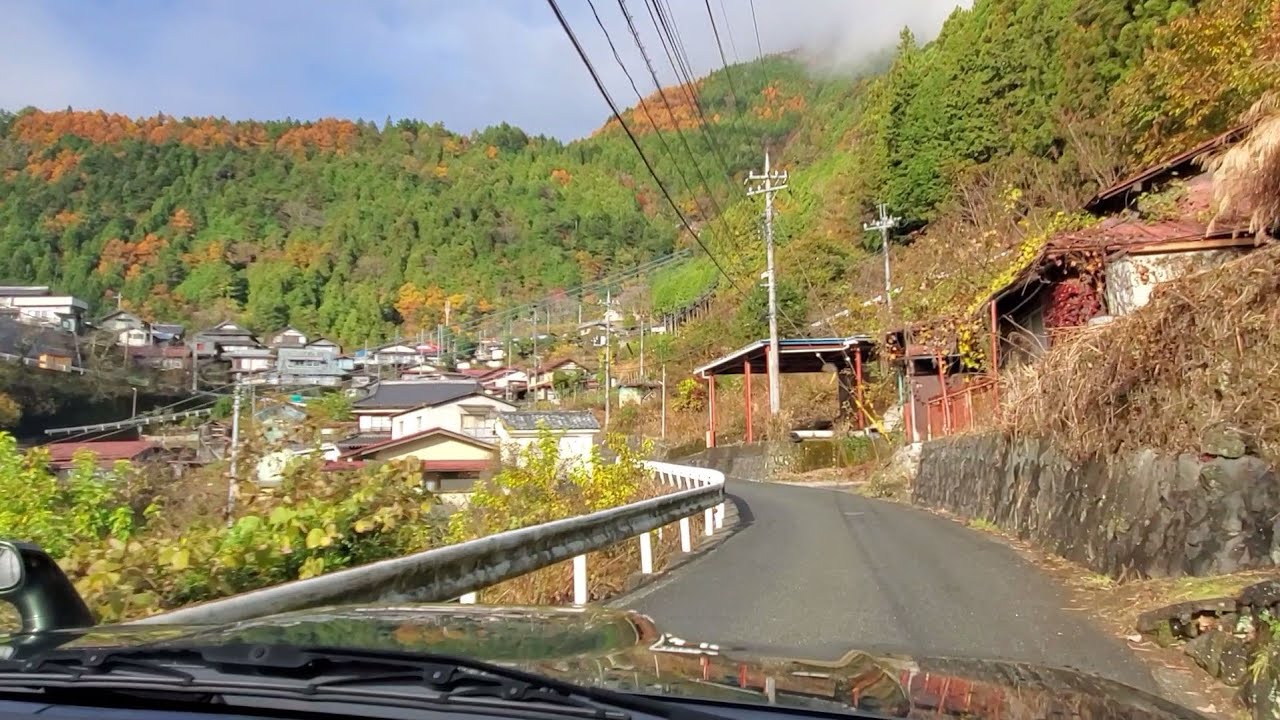 ジムニーで山梨県道407号線を走る！五開茂倉林道で早川町に行けるのか?【車載動画】