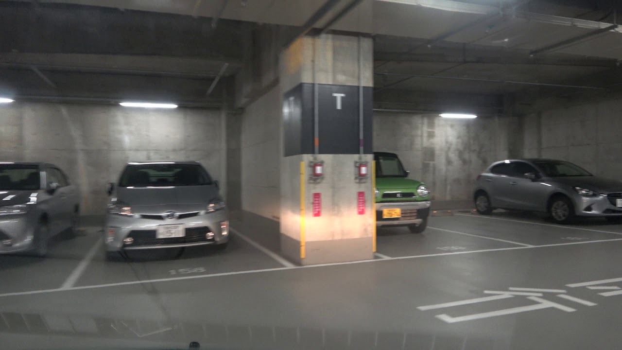 【4K】仙台トラストシティ地下駐車場(入庫⇒出庫)宮城県仙台市【車載動画】Underground parking lot