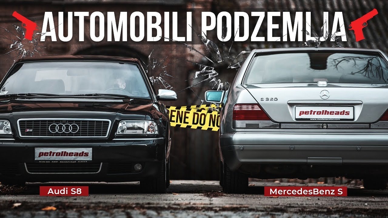 AUTOMOBILI KRIMINALA! Audi S8 D2 – MercedesBenz S W140 Slon