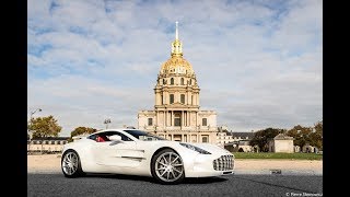 Arab Aston Martin One77 ride in Paris! Crazy sound!!