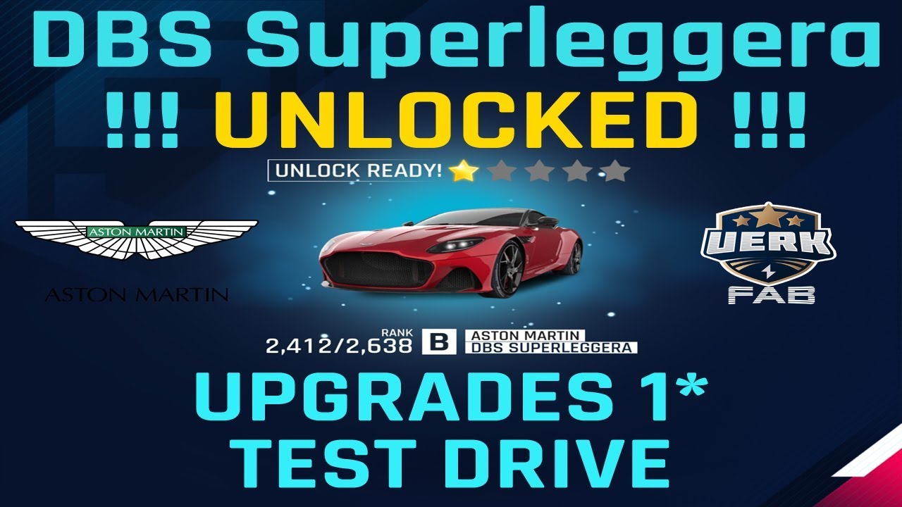 Asphalt 9 | Aston Martin DBS Superleggera | UNLOCK + Upgrades 1⭐️ + Test Drive @Islet Race