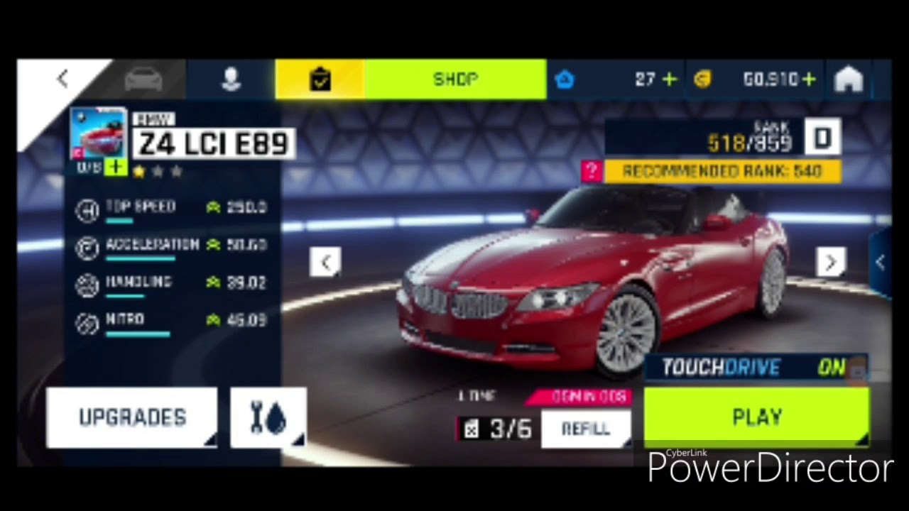 Asphalt 9 – ghost ships – BMW Z4 LCI E89