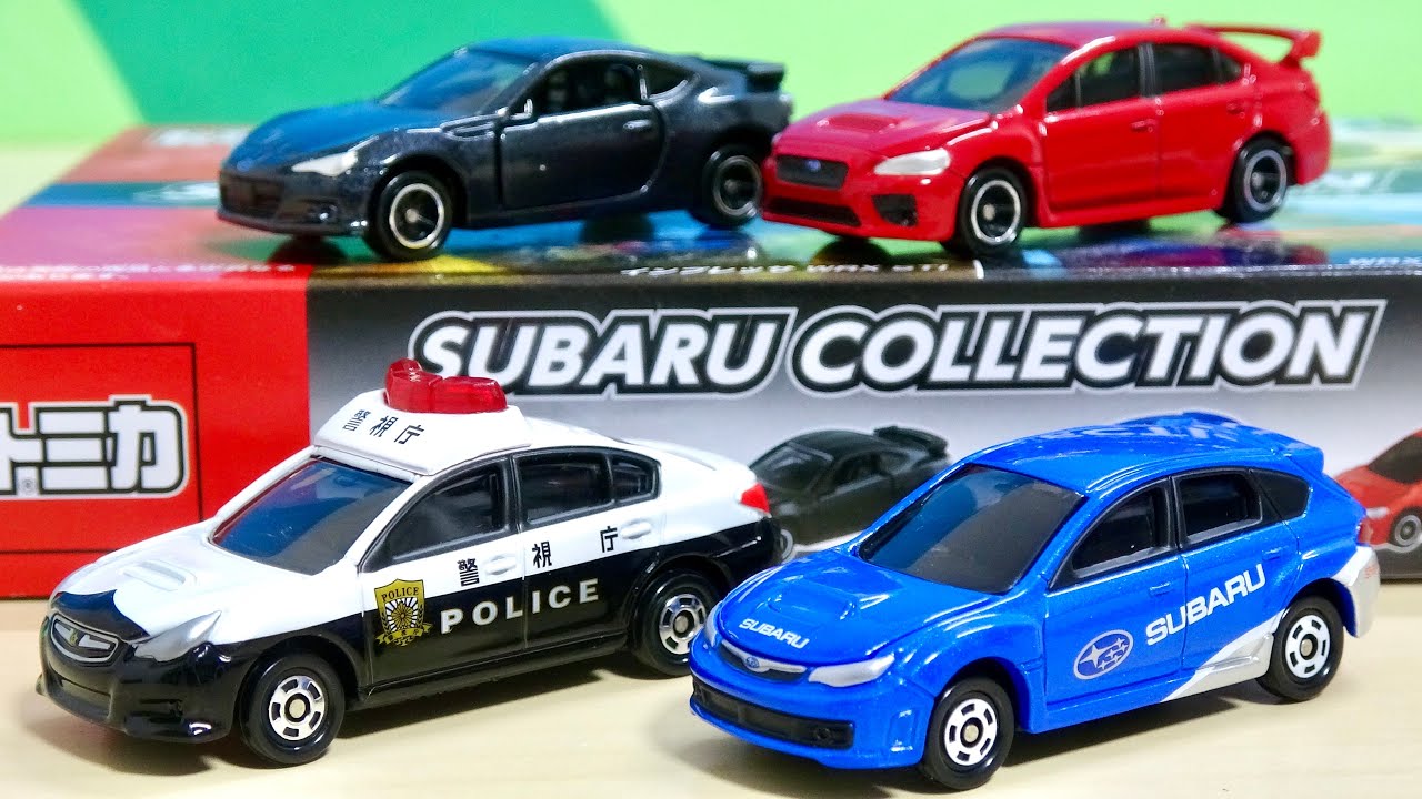 トミカ スバルコレクション レガシィB4 パトロールカー BRZ インプレッサWRX STI WRX STI Type S