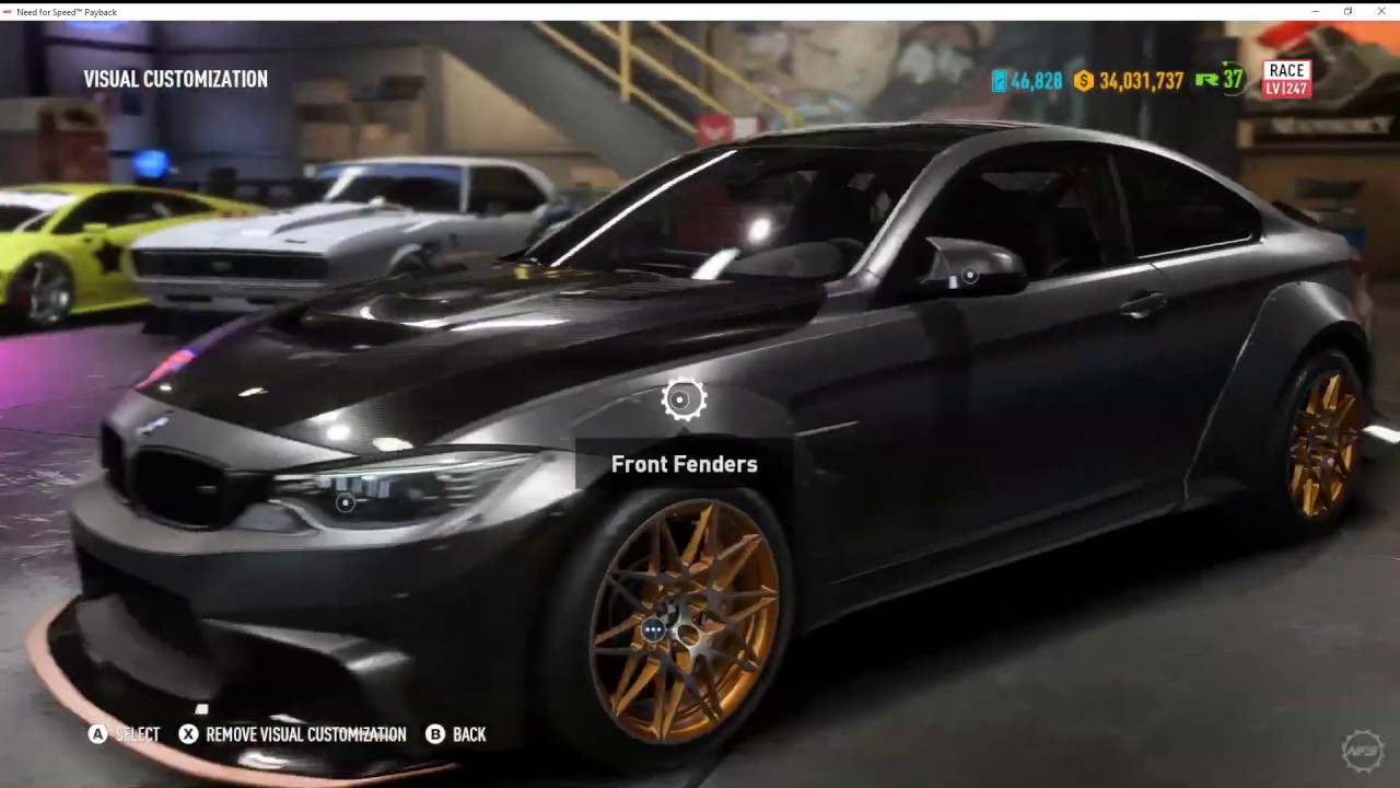 BMW M4 GTS  CUSTOMISATION: NFS PAYBACK