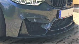 BMW M4 M Performance Front Lip Installation matte black
