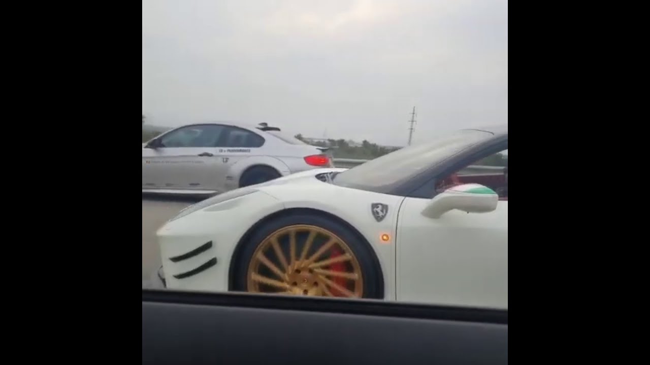 BMW M4 Stage 3 vs Ferrari 458 Novitec Rosso