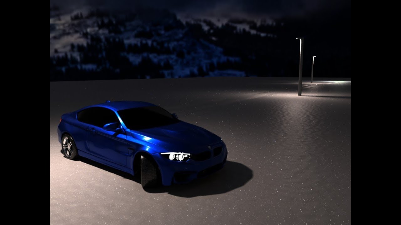 BMW M4 model - Maya Animation