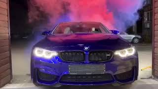 #BMW #M4 полная оклейка, #прозрачной #матовой #полиуретановой #плёнкой suntek.
