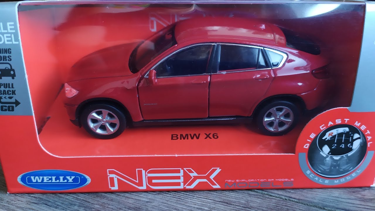 BMW X6 Unboxing Diecast Model Car. Welly 1/34. Toy car for kids / Video for kids