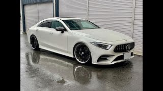 ベンツCLS220d 738万円 パナメリカーナグリル CLS53純正トランクスポイラー リアディフューザー マフラーカッター 2019年 3千km 2000㏄ Mercedes カスタム例