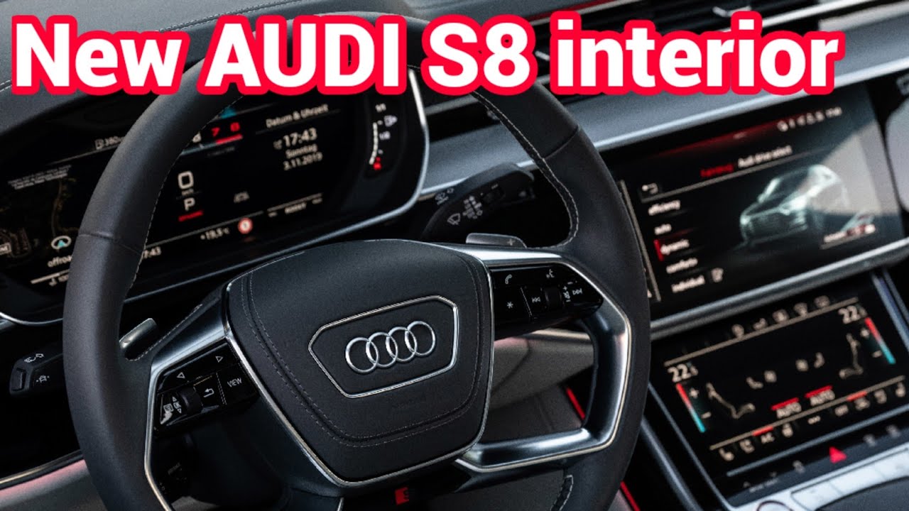 Dashboard and interior presentation new AUDI S8