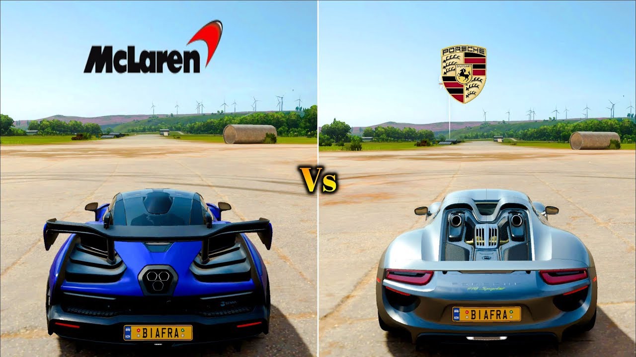 Drag Race: Mclaren Senna Vs Porsche 918 Spider | Forza Horizon 4