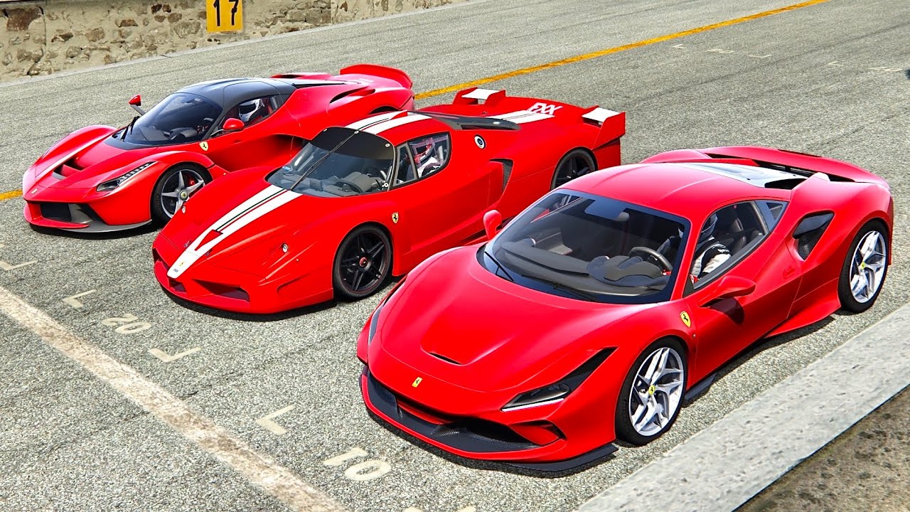 Ferrari F8 Tributo vs Ferrari FXX vs Ferrari LaFerrari - Spa