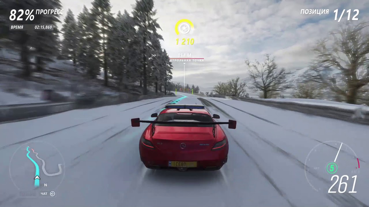 Forza Horizon 4 – Mercedes Benz SLS AMG проходим зимний сезон