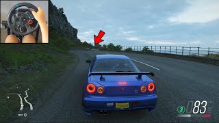 Forza Horizon 4 Nissan Skyline R34 GT-R TT RWD | Logitech G29 Gameplay