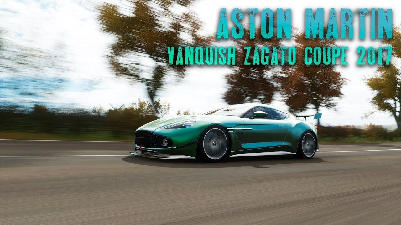 Forza Horizon 4 gameplay. Test Drive 2017 ASTON MARTIN VANQUISH ZAGATO COUPE.