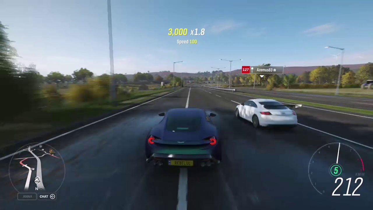 Forza Horizon 4:The 2017 Aston Martin Vanquish Zagato Coupe Highway pro drive at 300kmh