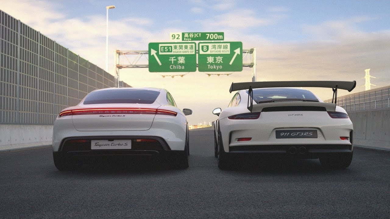 【GTSport1.47×0-400m】Taycan Turbo S vs 911 GT3 RS vs GT-R vs Aventador