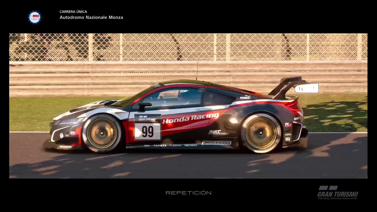 Gran Turismo Sport AUTODROMO NAZIONALE MONZA HONDA NSX GR 3 Playstation 4 Pro