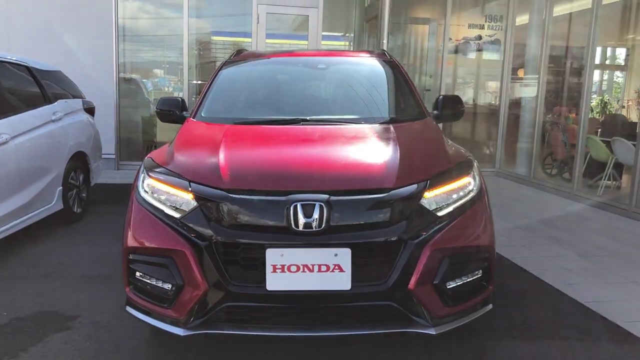 HONDA VEZEL ヴェゼル HYBRID Modulo X Honda SENSING～プレミアムクリスタルレッド・メタリック(4K 60fps撮影)