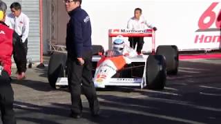 「Honda Racing THANKS DAY 2019」 佐藤琢磨 マクラーレン・ホンダ MP4/4 発進