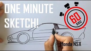 How to sketch in 60 seconds – Honda NSX