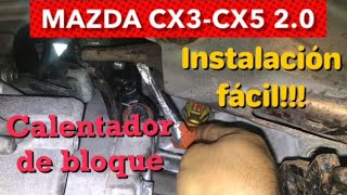 Instalación de calentador de bloque de motor Mazda cx3