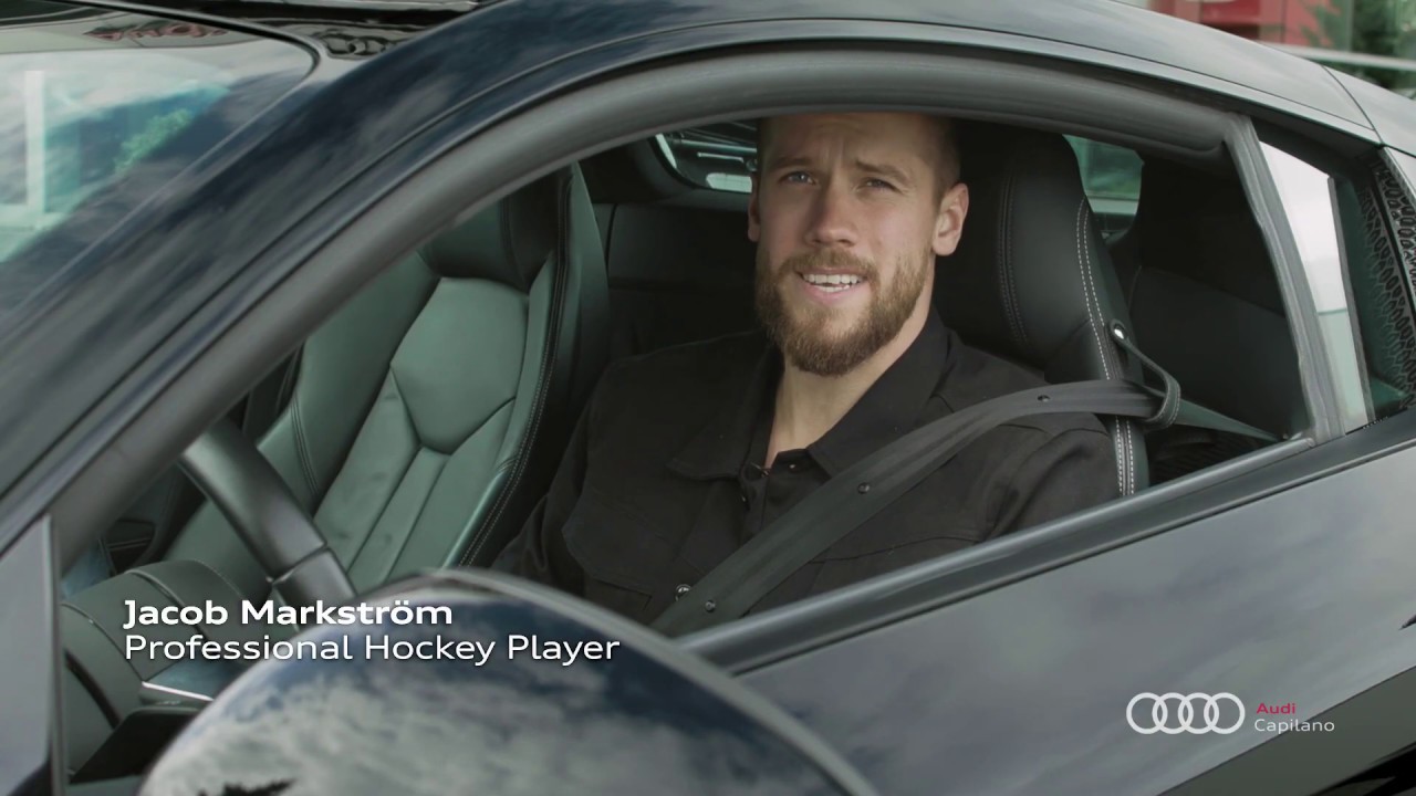 Jacob Markstrom is stoked about his new Audi R8 V10 Coupe from the team at Capilano Audi!