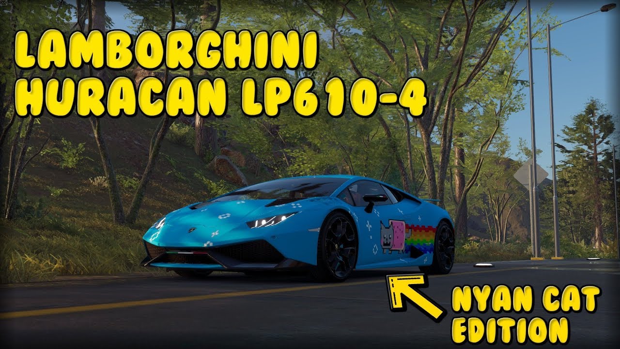 Lamborghini Huracan LP610-4 – Nyan Cat Edition – Forest Driving Footage | The Crew 2