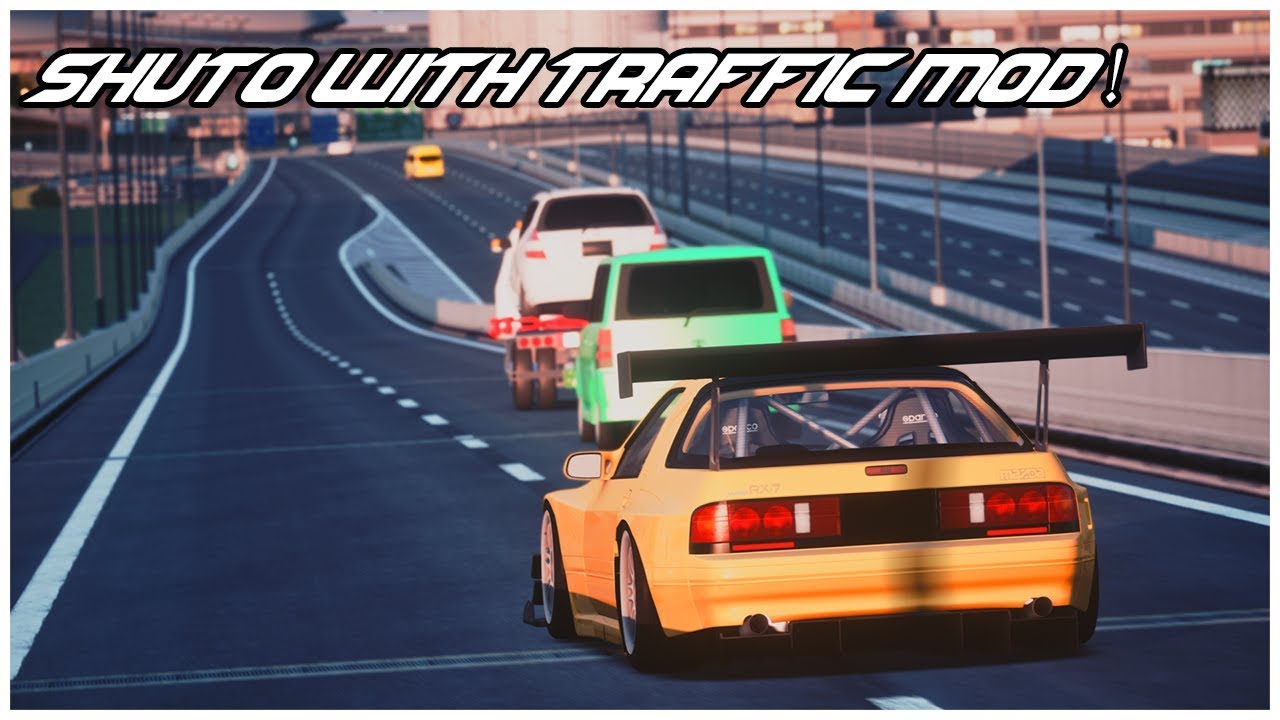 Mazda RX7 FC - Shuto with traffic - Assetto corsa